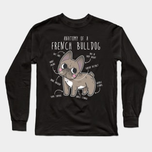 French Bulldog Anatomy Long Sleeve T-Shirt